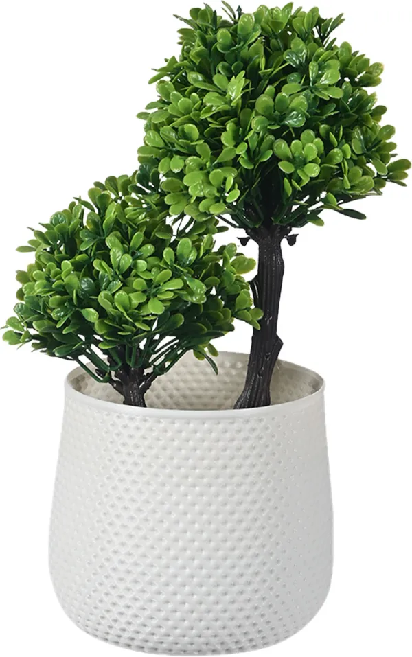 White_Artificial_Topiary_Tree_In_Textured_Pot_Small_Faux_Plant_For_Home_Or_Office_Decoration