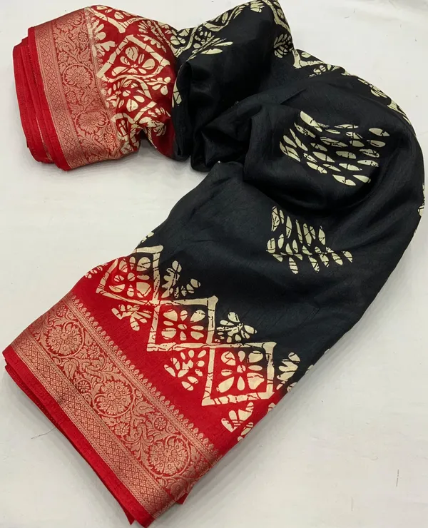 Black_Mohini_Cotton_Crape_Batik_Printed_Sarees_For_Women