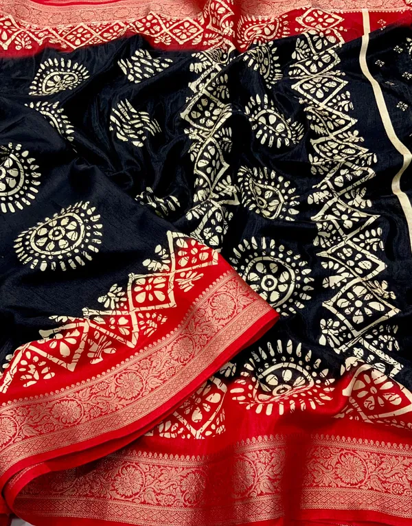 Black_Mohini_Cotton_Crape_Batik_Printed_Sarees_For_Women