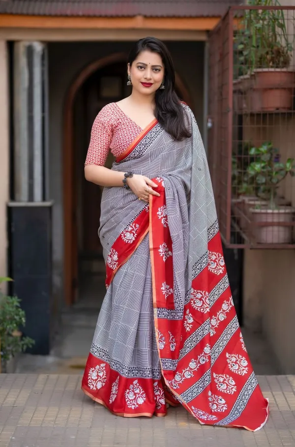 Grey_Ajrakh_Printed_Cotton_Saree_For_Women