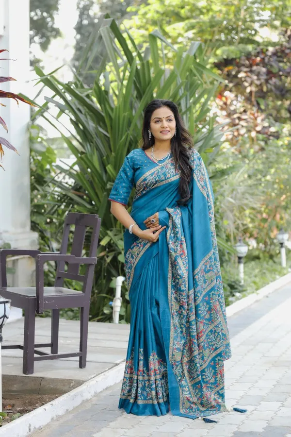 Rama_Chanderi_Printed_Saree_For_Women