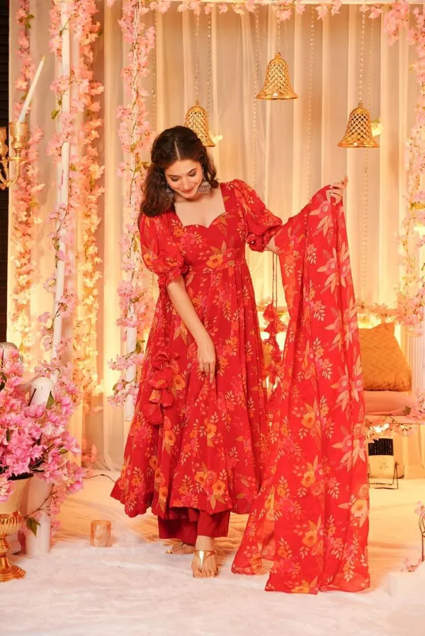 Red_Printed_Oganza_Siut_Set_For_Women
