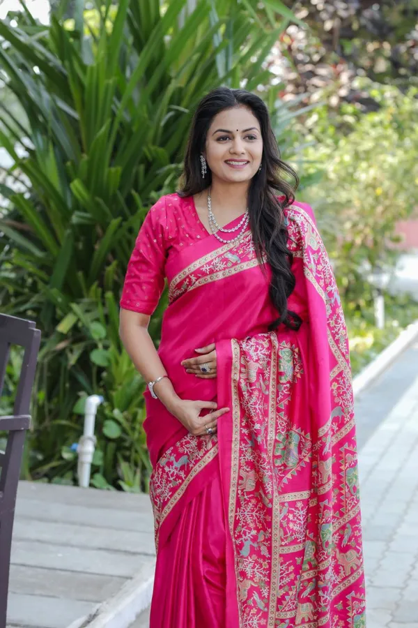 Pink_Chanderi_Printed_Saree_For_Women