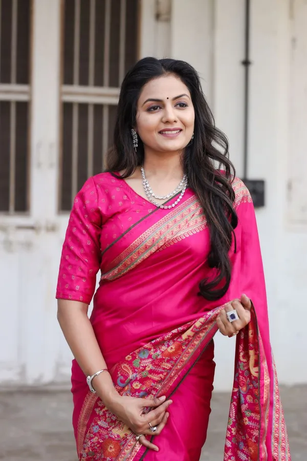 Pink__Chanderi_Printed_Saree_For_Women