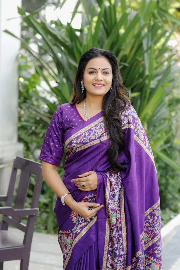 Purple_Chanderi_Printed_Saree_For_Women