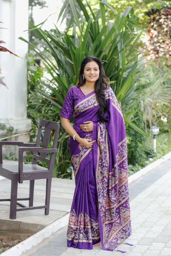Purple_Chanderi_Printed_Saree_For_Women