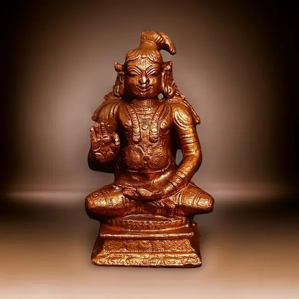 Brown_Copper_Idols,_Handmade,_Nammazhwar_2.5_Inches,_195G_Pack_Of_1_Piece