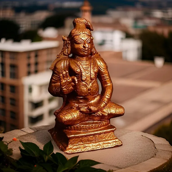 Brown_Copper_Idols,_Handmade,_Nammazhwar_2.5_Inches,_195G_Pack_Of_1_Piece