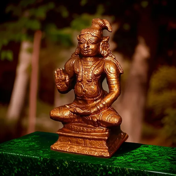Brown_Copper_Idols,_Handmade,_Nammazhwar_2.5_Inches,_195G_Pack_Of_1_Piece