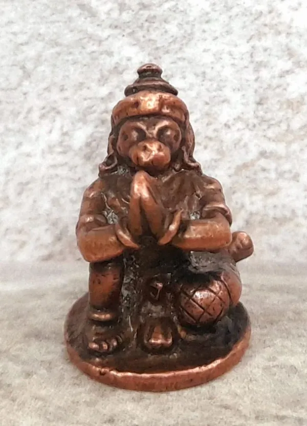 Brownish-Orange_Copper_Idols_India,_0.7_Inches,_Handmade_God_Hanuman,_18G,_Patina_Antique_Finish,_Pack_Of_1_Piece