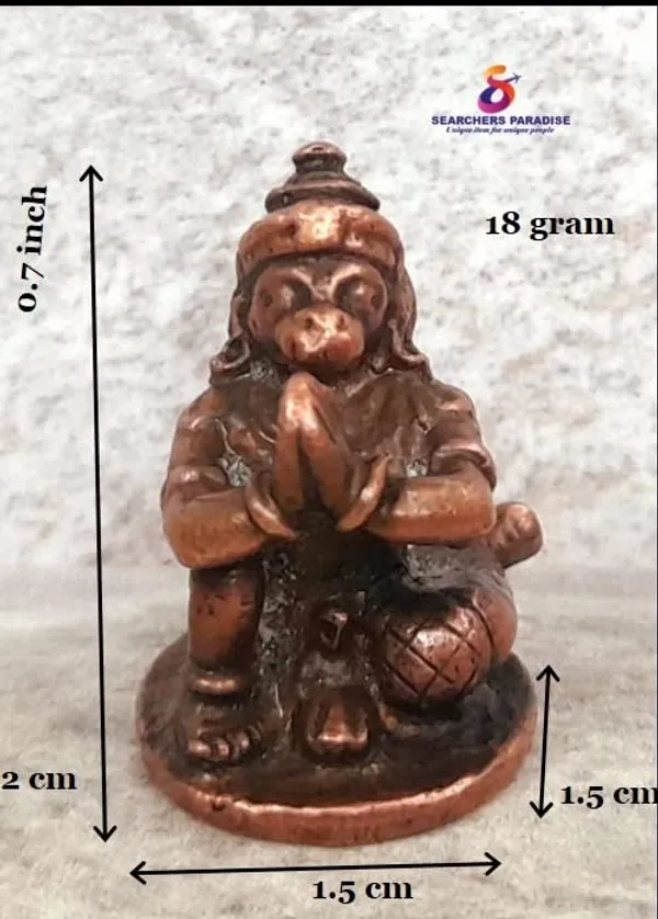 Brownish-Orange_Copper_Idols_India,_0.7_Inches,_Handmade_God_Hanuman,_18G,_Patina_Antique_Finish,_Pack_Of_1_Piece