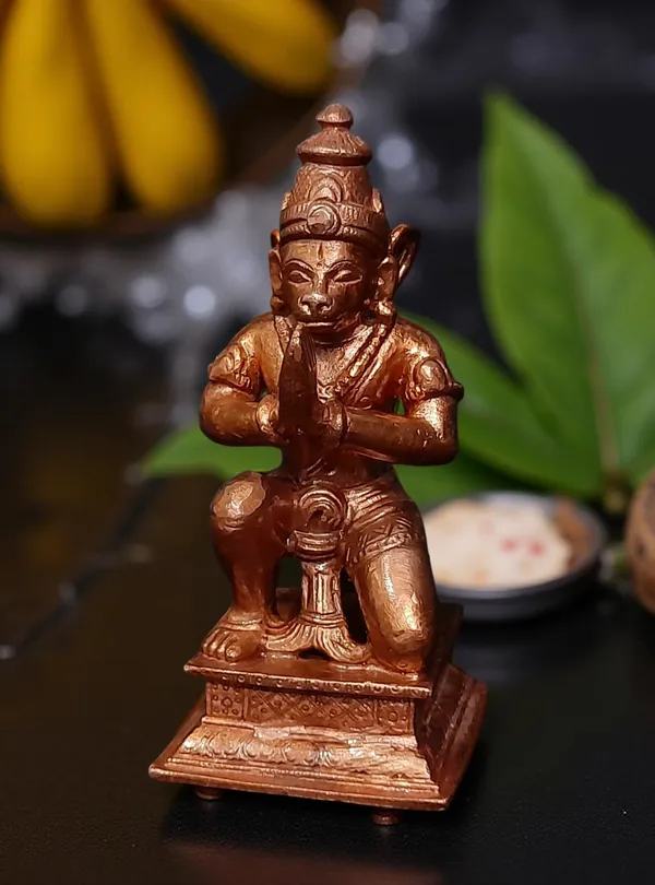 SEARCHERS_PARADISE_Hand_Made_Copper,_Hanuman,_4.3_Inches,_550_Grams,_Pack_of_1_Piece
