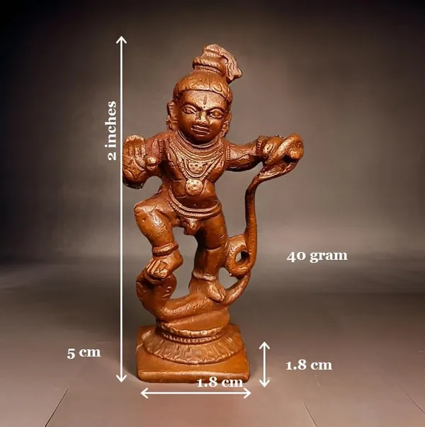 Copper_Idols_India,_Handmade_Kalinganarthana_Krishna_2_Inches,_40_Gm,_Pack_Of_1_Piece