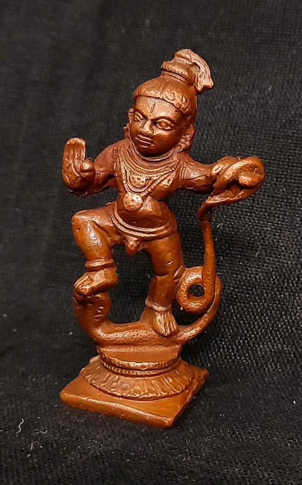 Copper_Idols_India,_Handmade_Kalinganarthana_Krishna_2_Inches,_40_Gm,_Pack_Of_1_Piece