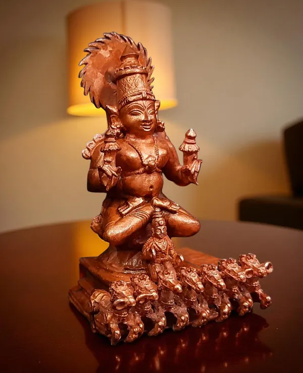 Brown_Copper_Handmade_Suriya_Narayana,_11_Cm,_400G,_Patina_Antique_Finish,_Pack_Of_1_Piece
