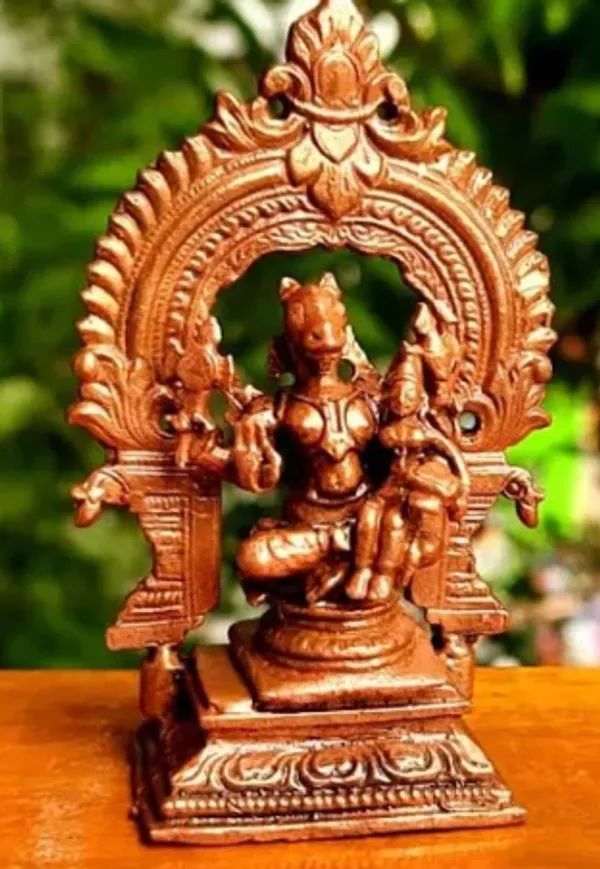 Brownish-Orange_Copper_Idols_Of_God_Lakshmi_Hayagiriva_With_Prabhavalli,_3.3_Inches,_146G,_Patina_Antique_Finish,_Pack_Of_2_Piece