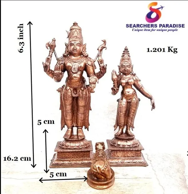 Brownish-Orange_Copper_Idols_India,_6.3_Inches,_Handmade_God_Shiva_With_Goddess_Parvathi_With_Nandhi,_1.201_Kg,_Patina_Antique_Finish,_Pack_Of_2_Piece
