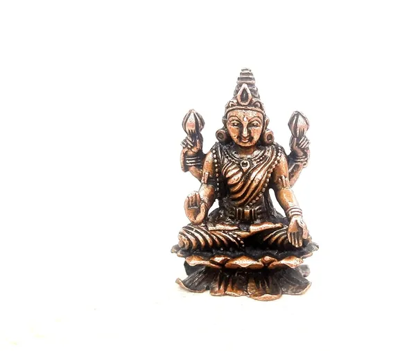 Brownish-Orange_Copper_Idols_India,_1.8Inches,_Handmade_Lakshmi_Idol,_65G,_Patina_Antique_Finish,_Pack_Of_1_Piece
