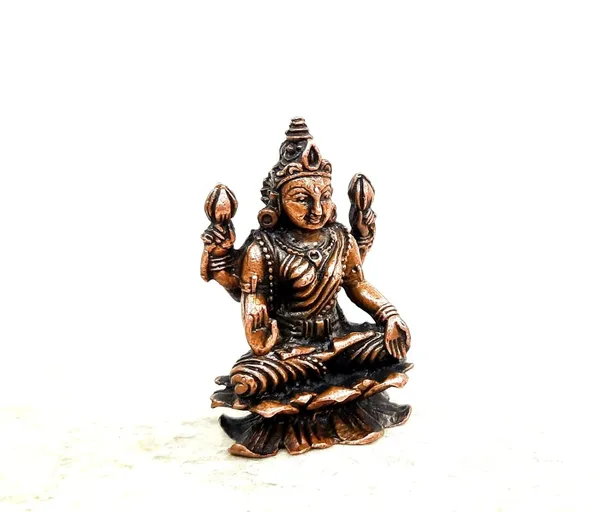 Brownish-Orange_Copper_Idols_India,_1.8Inches,_Handmade_Lakshmi_Idol,_65G,_Patina_Antique_Finish,_Pack_Of_1_Piece