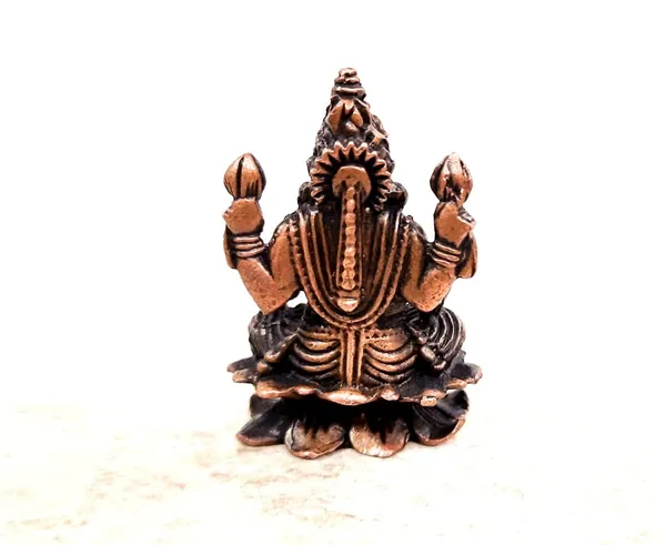 Brownish-Orange_Copper_Idols_India,_1.8Inches,_Handmade_Lakshmi_Idol,_65G,_Patina_Antique_Finish,_Pack_Of_1_Piece