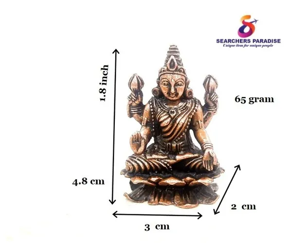 Brownish-Orange_Copper_Idols_India,_1.8Inches,_Handmade_Lakshmi_Idol,_65G,_Patina_Antique_Finish,_Pack_Of_1_Piece