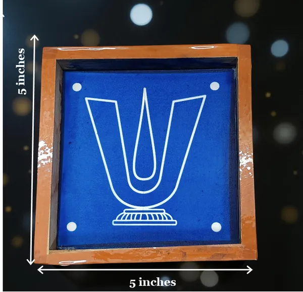 Searchers_ParadiseVadakalai_Namah_Rangoli_Stencil_Wooden_5x5_Inches_Pack_of_1_Piece
