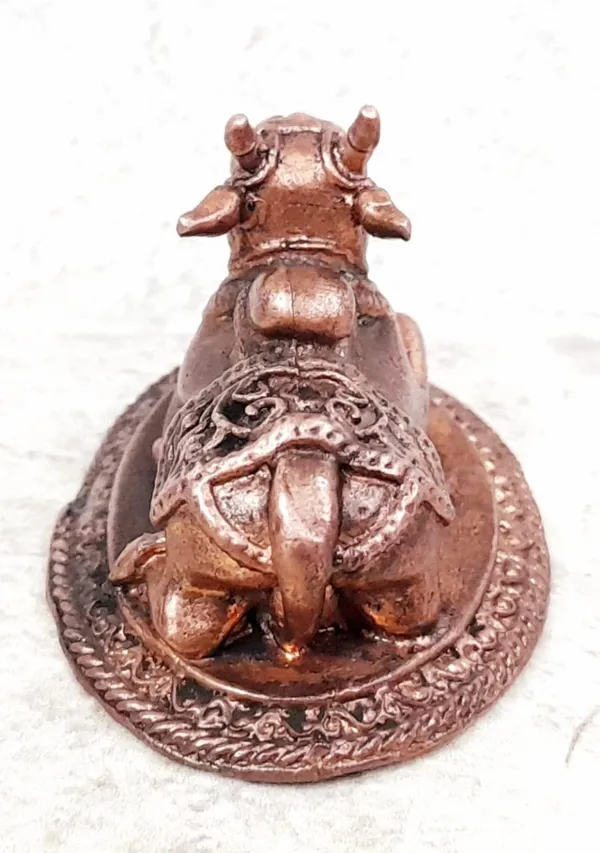 Brownish-Orange_Copper_Idols,_3.3_Inches,_Handmade_Nandhi,_80G,_Patina_Antique_Finish,_Pack_Of_1_Piece