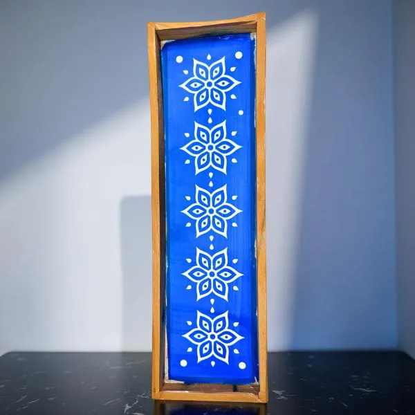 Searchers_Paradise_Star_Flower_Border_Rangoli_Stencil_Wooden_17x5_Inches_Pack_of_1_Piece