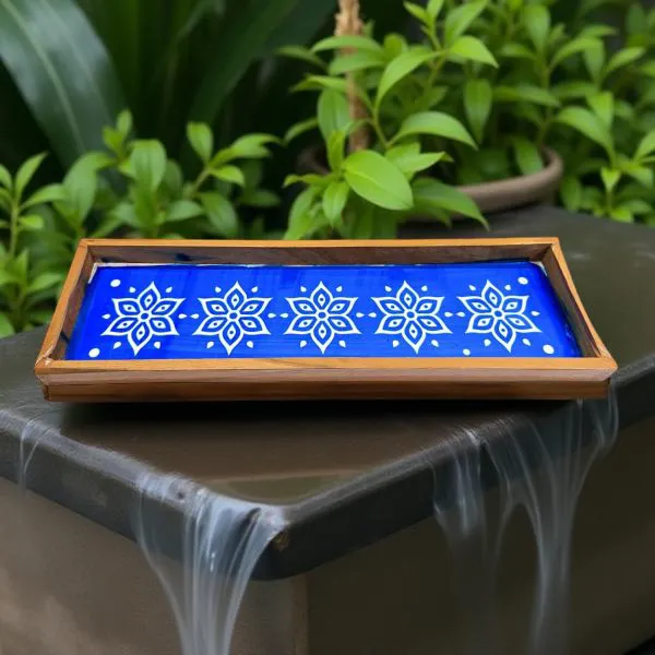 Searchers_Paradise_Star_Flower_Border_Rangoli_Stencil_Wooden_17x5_Inches_Pack_of_1_Piece