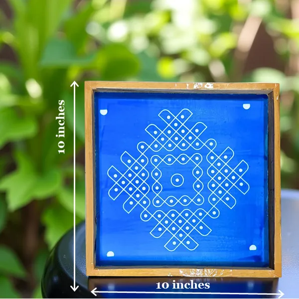 Searchers_Paradise_Kambi_Kolam_Model_5_Rangoli_Stencil_Wooden_10x10_Inches_Pack_of_1_Piece