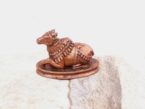 Brownish-Orange_Copper_Idols_Indiaby_Searchers_Paradise,_1.2_Inches,_Handmade_Nandhi_Idol,_105G,_Patina_Antique_Finish,_Pack_Of_1_Piece