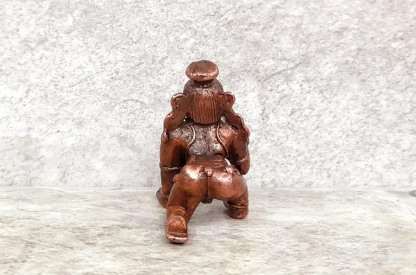 Brownish-Orange_Copper_Idols_Of_God_Bal_Krishna_With_Laddu_By_Searchers_Paradise,_1.6_Inches,_55G,_Patina_Antique_Finish,_Pack_Of_1_Piece