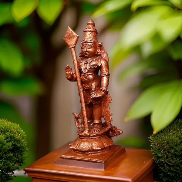 Brown_Copper_Idols_Of_God_Murugar_11.5_Cm,_322_Gram,_Patina_Antique_Finish,_Pack_Of_1_Piece