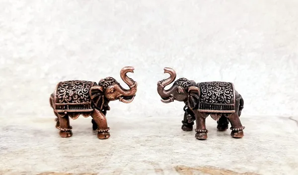 Brownish-Orange_Copper_Idols,_3.5_Cm,_Handmade_Standing_Elephant_Idol_125Gram,_Patina_Antique_Finish,_Pack_Of_1_Piece