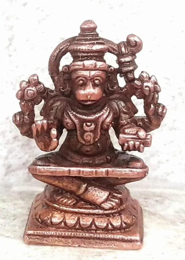 Brownish-Orange_Copperhandmade_God_Hanuman,_1.2_Inches,,_25G,_Patina_Antique_Finish,_Pack_Of_1_Piece