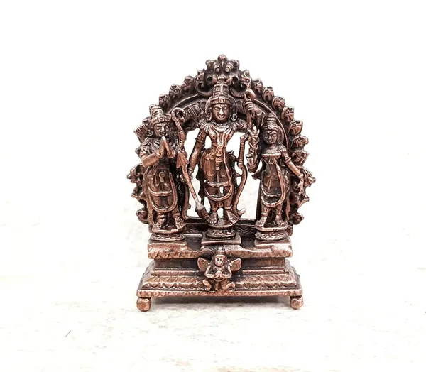 Brownish-Orange_Copper_Idols,_7_Cm,_Handmade_Ramdarbar_150_G,_Patina_Antique_Finish,_Pack_Of_1_Piece