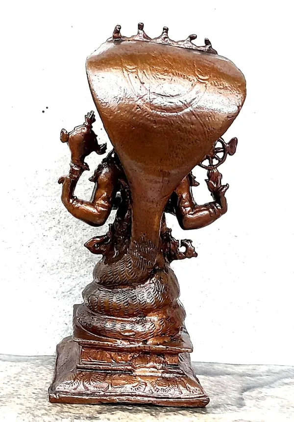 Brown_Copper_Idols_Of_God_Maha_Vishnu_Standing_In_Adisesha,_4.4_Inches,_410G,_Handmade,_Pack_Of_1Piece