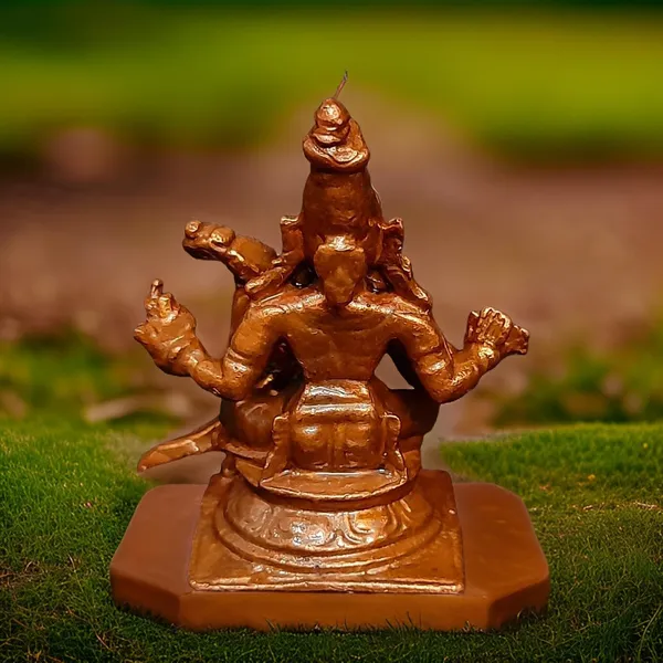 Brownish-Orange_Copper_Handmade_Goddess_Saraswathi,_1.6_Inches,_50G,_Pack_Of_1_Piece