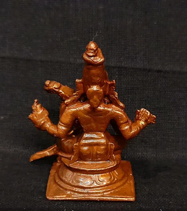Brownish-Orange_Copper_Handmade_Goddess_Saraswathi,_1.6_Inches,_50G,_Pack_Of_1_Piece