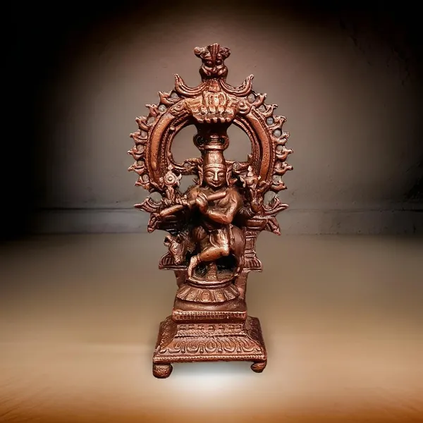Brownish-Orange_Copper_Handmade_Venugopalaswamy,_3_Inches,_90G,_Pack_Of_2_Piece