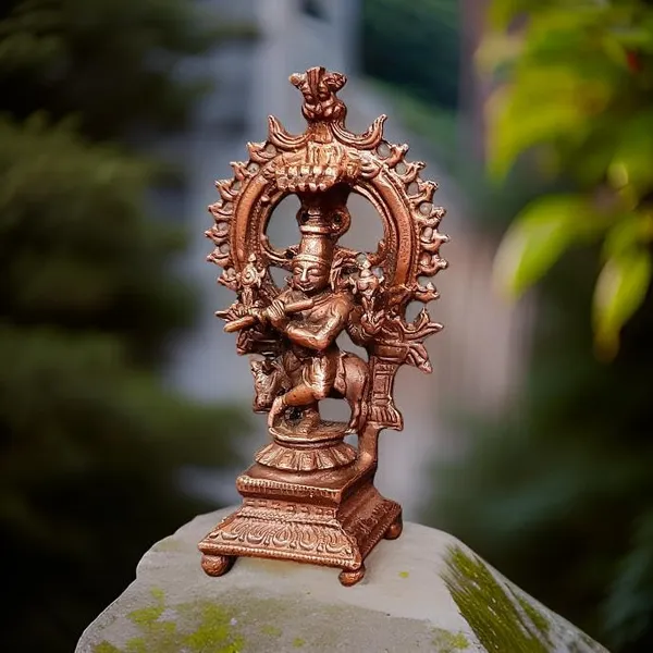 Brownish-Orange_Copper_Handmade_Venugopalaswamy,_3_Inches,_90G,_Pack_Of_2_Piece