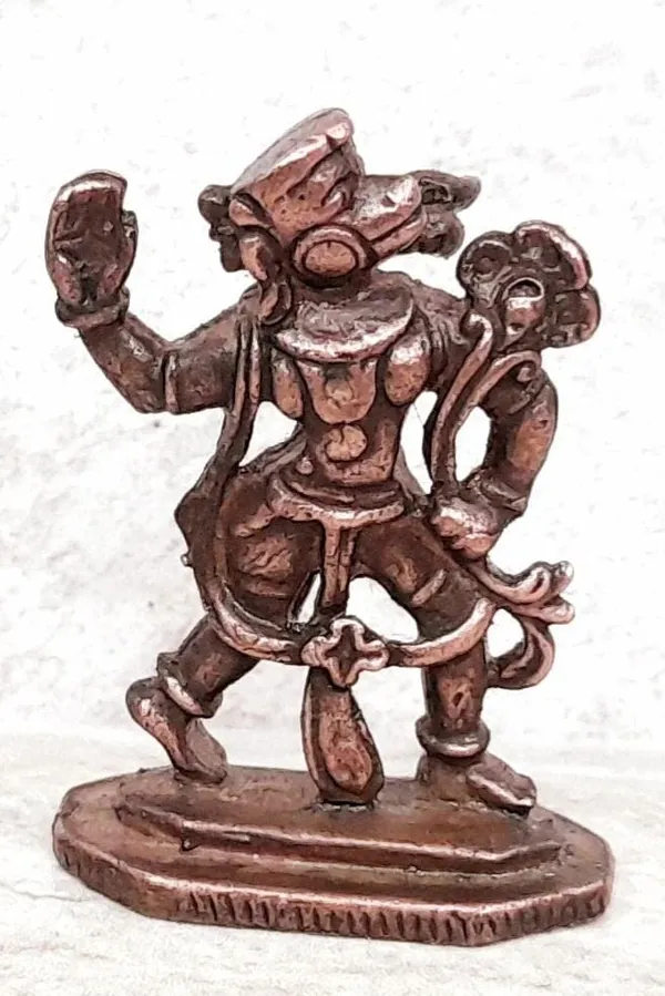Brownish-Orange_Copper_Idols,_1.5_Inches,_Handmade_Jai_Veera_Hanuman,_28Grams,_Patina_Antique_Finish,_Pack_Of_1_Piece
