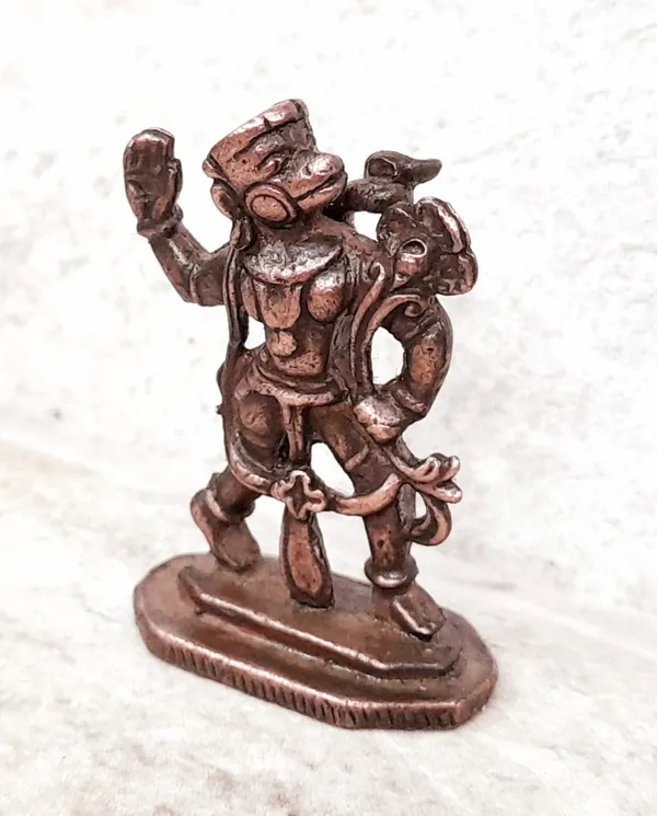 Brownish-Orange_Copper_Idols,_1.5_Inches,_Handmade_Jai_Veera_Hanuman,_28Grams,_Patina_Antique_Finish,_Pack_Of_1_Piece