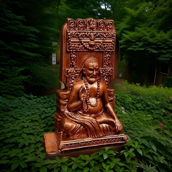 Brownish-Orange_Handmade_Sri_Raghavendra_Swamy,_2.7._Inches,_120G,_Pack_Of_1_Piece