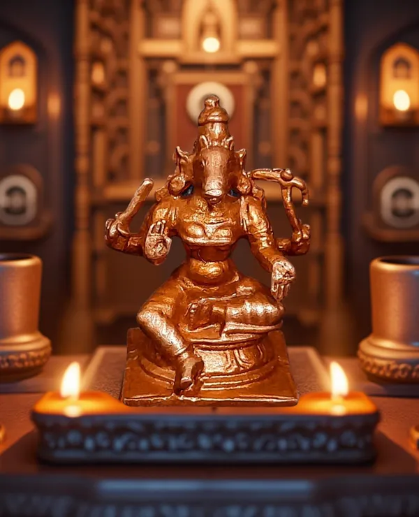 Copper_Handmade_Goddess_Varahi,_1.5_Inches,_50_Gram,_Pack_Of_1_Piece