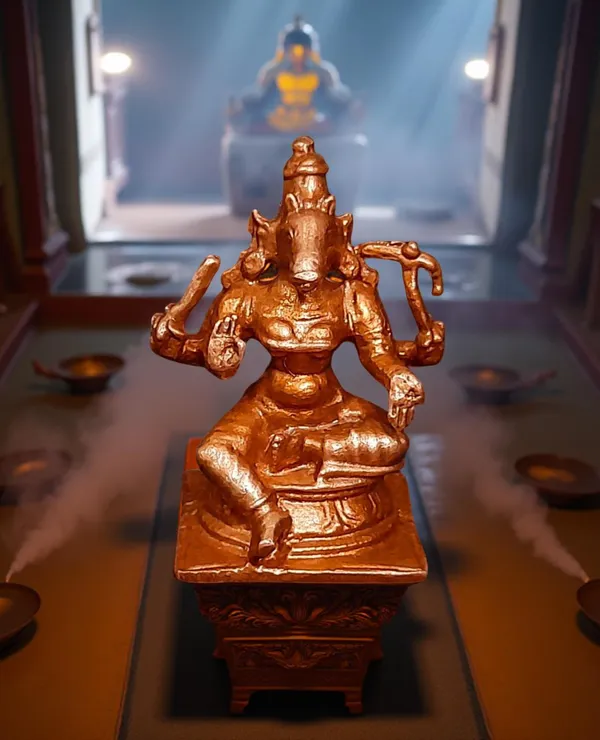 Copper_Handmade_Goddess_Varahi,_1.5_Inches,_50_Gram,_Pack_Of_1_Piece