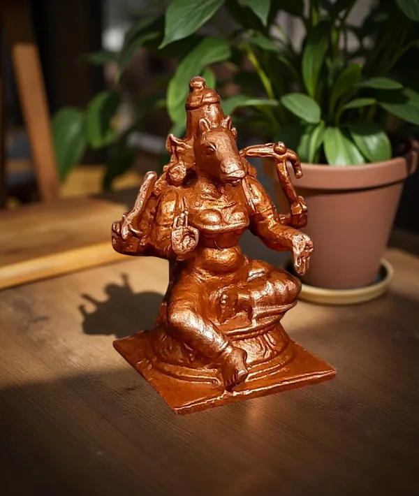 Copper_Handmade_Goddess_Varahi,_1.5_Inches,_50_Gram,_Pack_Of_1_Piece