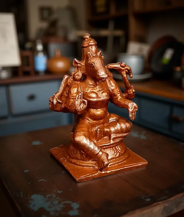 Copper_Handmade_Goddess_Varahi,_1.5_Inches,_50_Gram,_Pack_Of_1_Piece