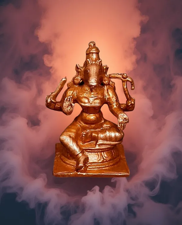 Copper_Handmade_Goddess_Varahi,_1.5_Inches,_50_Gram,_Pack_Of_1_Piece