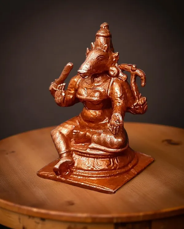 Copper_Handmade_Goddess_Varahi,_1.5_Inches,_50_Gram,_Pack_Of_1_Piece
